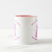 Tasse 2 Couleurs Conscience inflammatoire de cancer du sein (Centre)