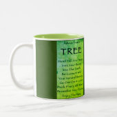 Tasse 2 Couleurs Conseil d'un arbre (Gauche)