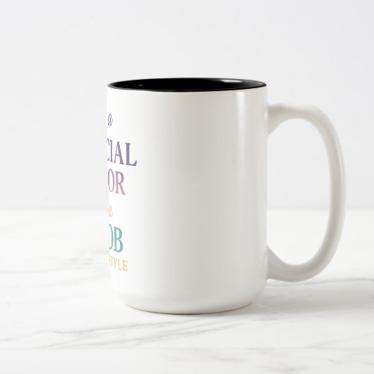 Tasse 2 Couleurs Conseiller financier - C’est un mode de vie (Droit)