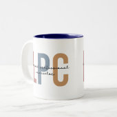 Tasse 2 Couleurs Conseiller professionnel agréé LPC (Devant gauche)