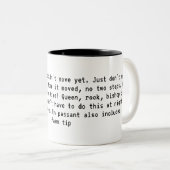 Tasse 2 Couleurs Conseils d'échecs (Devant droit)