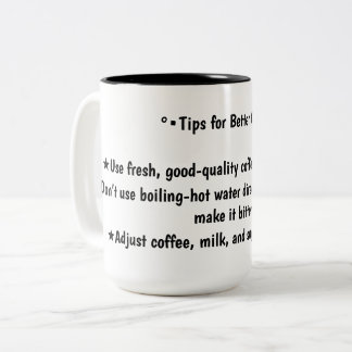 Tasse 2 Couleurs Conseils pour le café