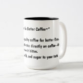 Tasse 2 Couleurs Conseils pour le café (Devant droit)
