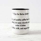 Tasse 2 Couleurs Conseils pour le café (Centre)