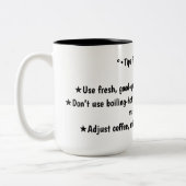 Tasse 2 Couleurs Conseils pour le café (Gauche)