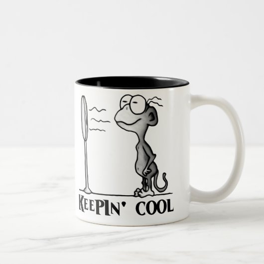 Tasse 2 Couleurs Conservation du singe frais (Droit)