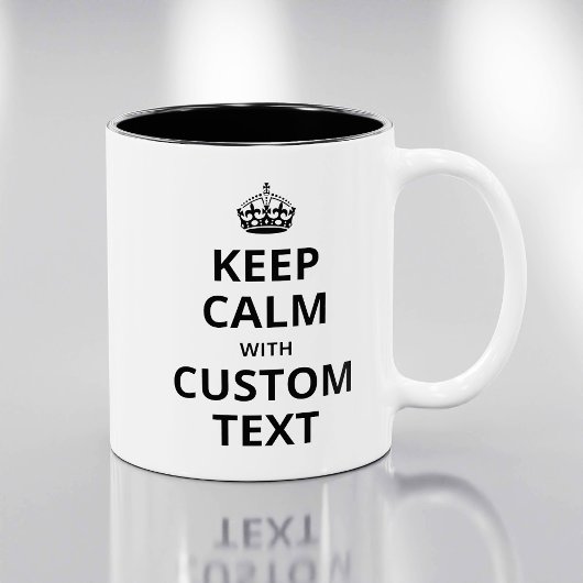 Tasse 2 Couleurs Conserver le calme Citation Modèle personnalisé Mu