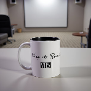 Tasse 2 Couleurs Conserver le VHS Retro Citation