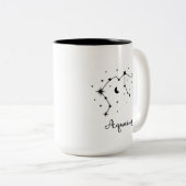 Tasse 2 Couleurs Constellation d'Aquarius (Devant droit)