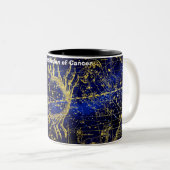 Tasse 2 Couleurs Constellation du cancer (Devant droit)