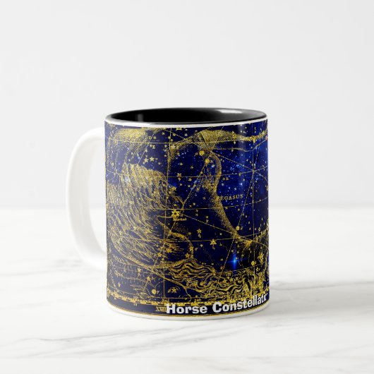 Tasse 2 Couleurs Constellation du Cheval (Devant gauche)