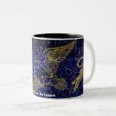 Tasse 2 Couleurs Constellation du Lézard (Devant droit)