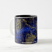 Tasse 2 Couleurs Constellation du Lézard (Devant gauche)