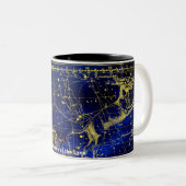 Tasse 2 Couleurs Constellation du Lynx (Devant droit)