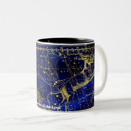 Tasse 2 Couleurs Constellation du Lynx (Devant droit)