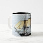 Tasse 2 Couleurs Constitution d'USS au plein masque (Devant gauche)