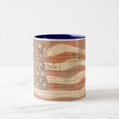 Tasse 2 Couleurs Constitution et drapeau américain Patriotic (Centre)