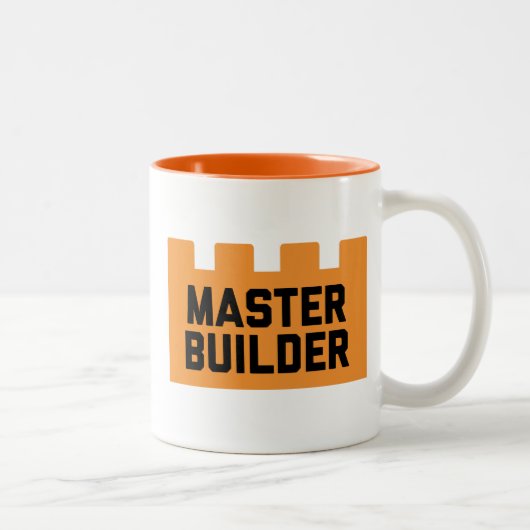 Tasse 2 Couleurs Constructeur principal de bloc constitutif (Droit)