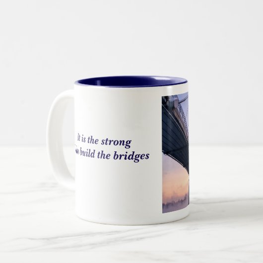 Tasse 2 Couleurs Constructeurs de ponts (Devant gauche)