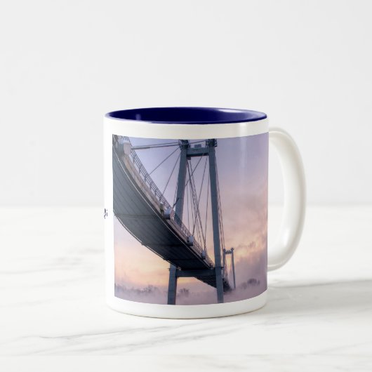 Tasse 2 Couleurs Constructeurs de ponts (Devant droit)