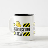 Tasse 2 Couleurs Construction Crew (Devant gauche)