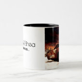 Tasse 2 Couleurs "Construit pour être cassé…" Ton deux (Centre)