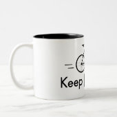 Tasse 2 Couleurs Continuer à pédaler (Gauche)