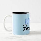 Tasse 2 Couleurs Continuez à faire avancer la citation de (Gauche)