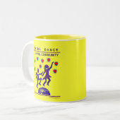 Tasse 2 Couleurs Contre la joie de danse (Devant gauche)