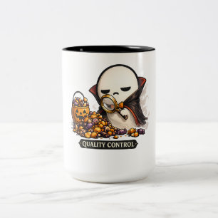 Tasse 2 Couleurs Contrôle de Qualité Halloween Vampire Mignon
