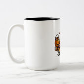 Tasse 2 Couleurs Contrôle de Qualité Halloween Vampire Mignon (Gauche)