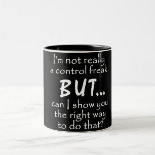 TASSE 2 COULEURS CONTRÔLE DES INSULTES FUNNY CITATIONS FREAK COMME