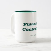 TASSE 2 COULEURS "CONTRÔLEUR FINANCIER " (Devant gauche)