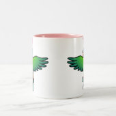 Tasse 2 Couleurs Conure / Loriquet / Amour de perroquet (Centre)