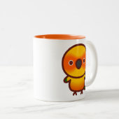 Tasse 2 Couleurs Conure soleil (Devant droit)