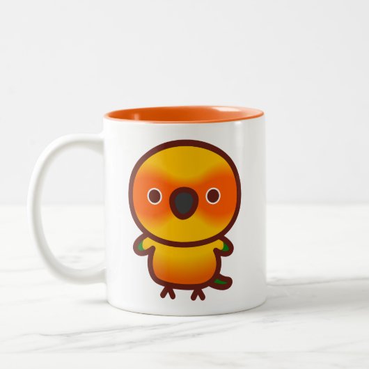 Tasse 2 Couleurs Conure soleil (Gauche)