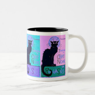 Tasse 2 Couleurs Conversations Noir (chats noirs)