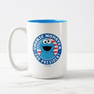 Tasse 2 Couleurs Cookie Monster président