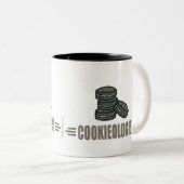 Tasse 2 Couleurs Cookies amusants (Devant droit)
