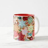 Tasse 2 Couleurs Cookies de Noël (Devant droit)