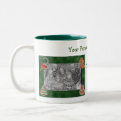 Tasse 2 Couleurs Cookies de Noël Design Photo (Gauche)
