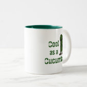 Tasse 2 Couleurs Cool Amusant Comme Concombre (Devant droit)