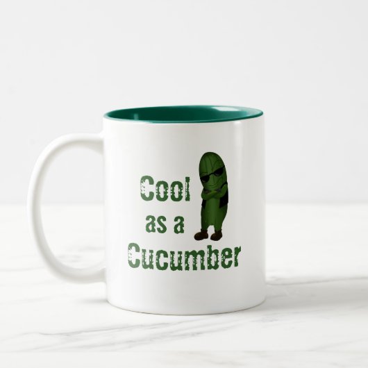 Tasse 2 Couleurs Cool Amusant Comme Concombre (Gauche)