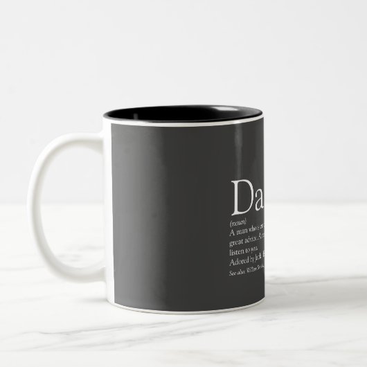 Tasse 2 Couleurs Cool amusant Daddy Définition Citation (Gauche)