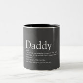 Tasse 2 Couleurs Cool amusant Daddy Définition Citation (Centre)