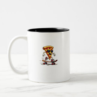 Tasse 2 Couleurs Cool and  Funny National Pizza Day: Laugh, Enjoy