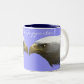Tasse 2 Couleurs Cool Bald Eagle Wildlife Collection (Devant droit)
