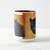 Tasse 2 Couleurs Cool Black Jaguar Panther Faune Big Cat (Centre)