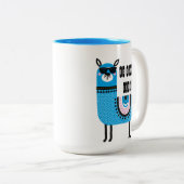 Tasse 2 Couleurs Cool Blue No Drama Llama (Devant droit)