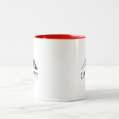 Tasse 2 Couleurs Cool Calgary Canada Mountains Maple Leaf (Centre)